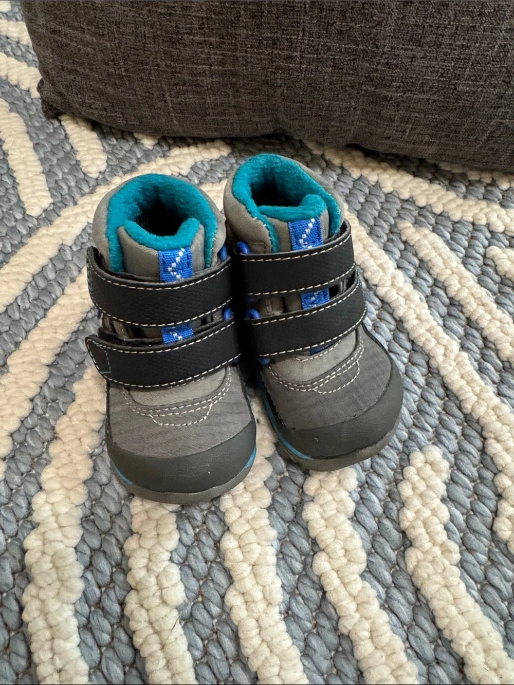 See Kai Run Atlas II Waterproof Insulated Winter Boots Toddler Size 4 Gray Blue
